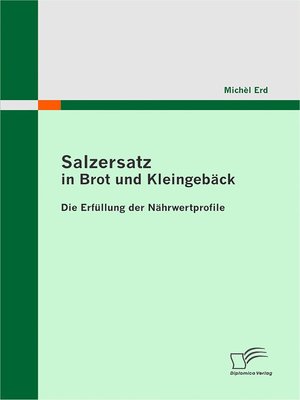 cover image of Salzersatz in Brot und Kleingebäck